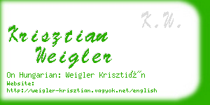 krisztian weigler business card